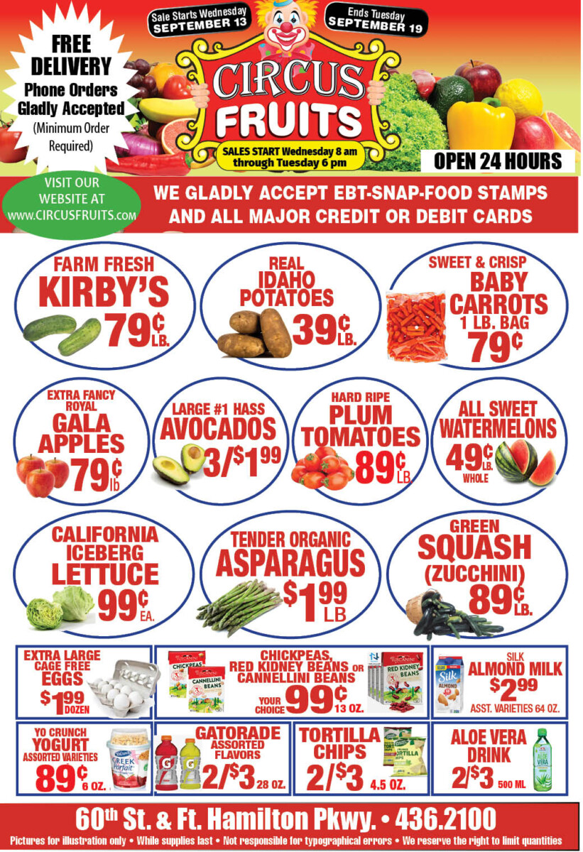 Circus Fruits Weekly