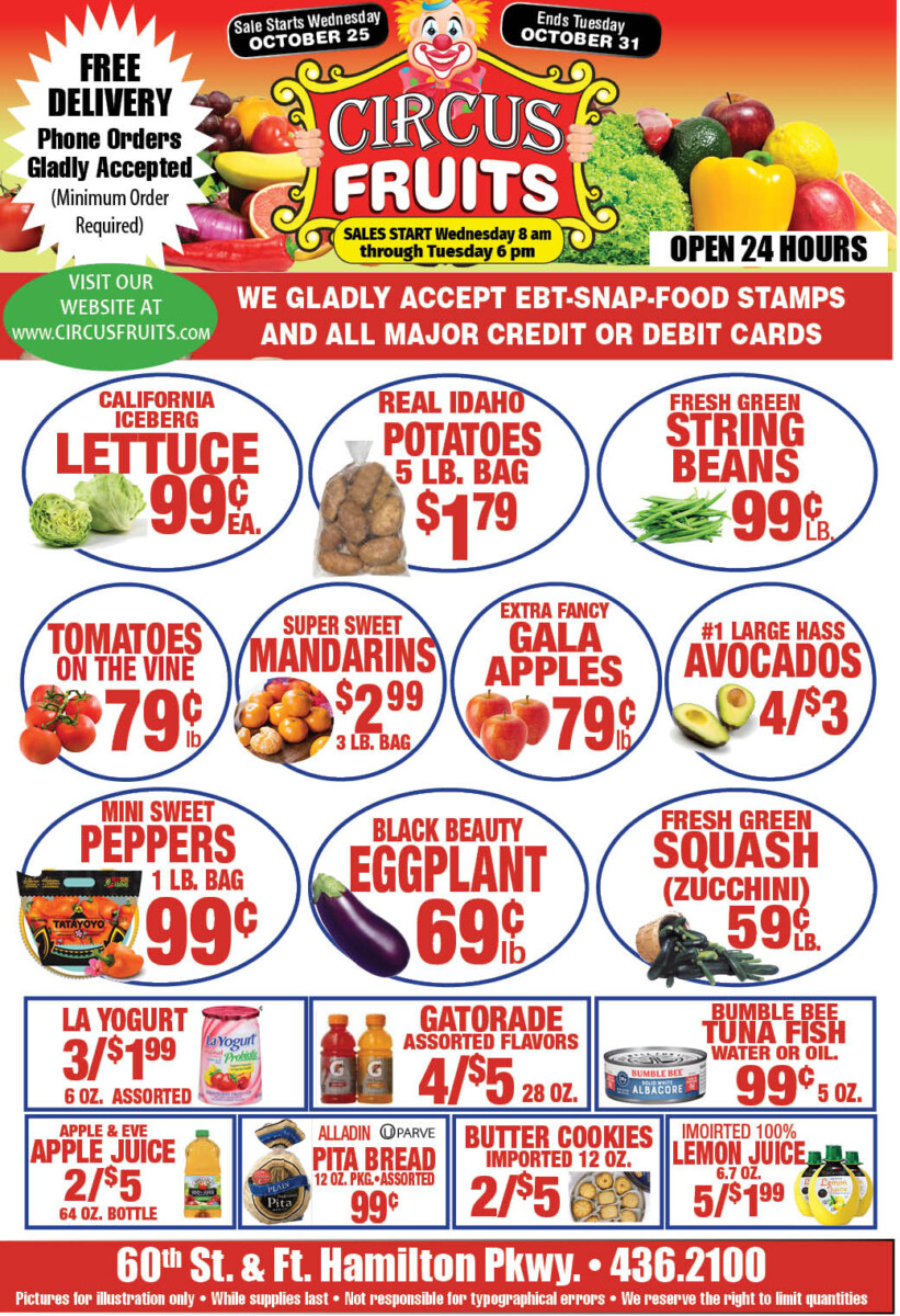 Circus Fruits Weekly