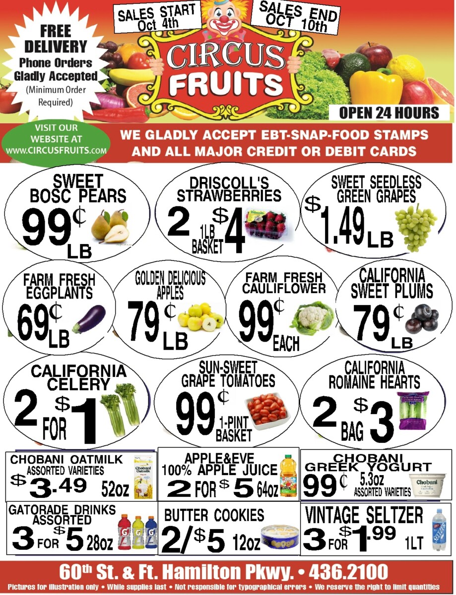 Circus Fruits Weekly