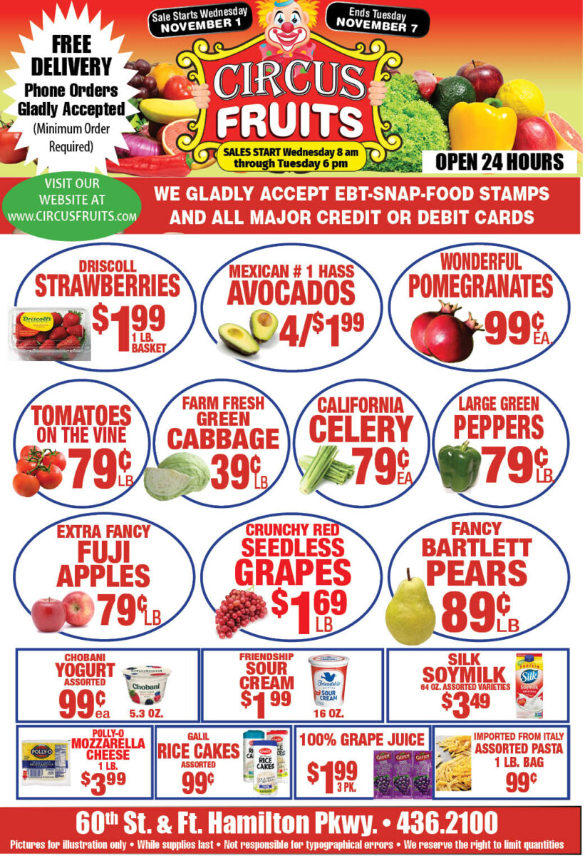 Circus Fruits Weekly
