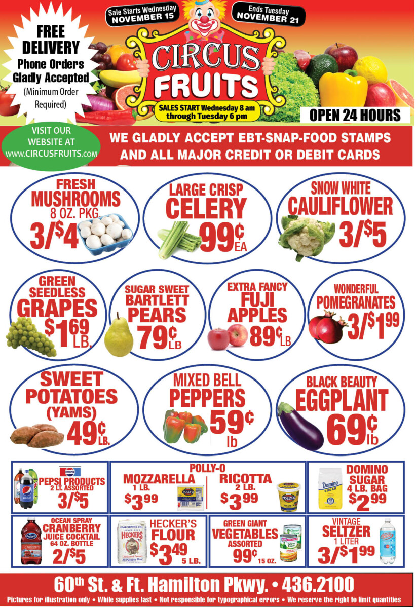 Circus Fruits Weekly