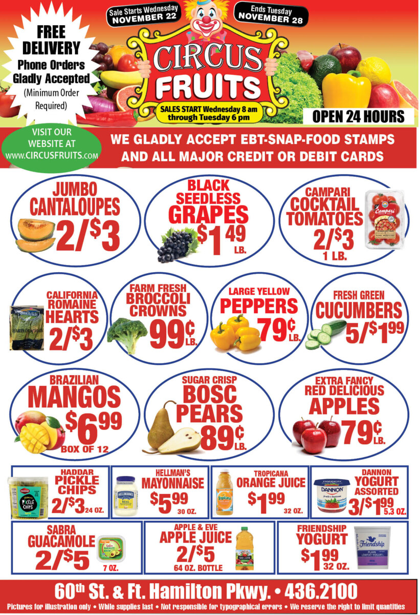 Circus Fruits Weekly