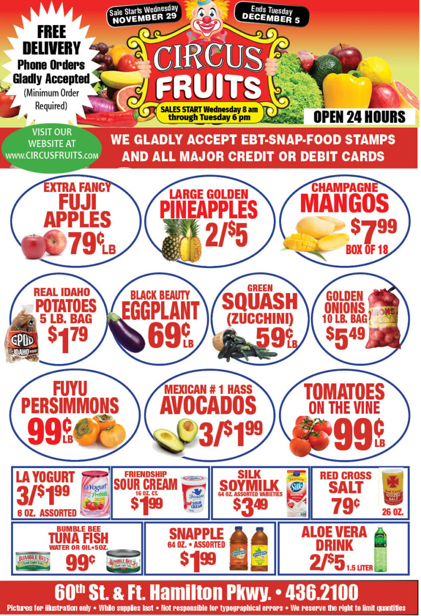 Circus Fruits Weekly