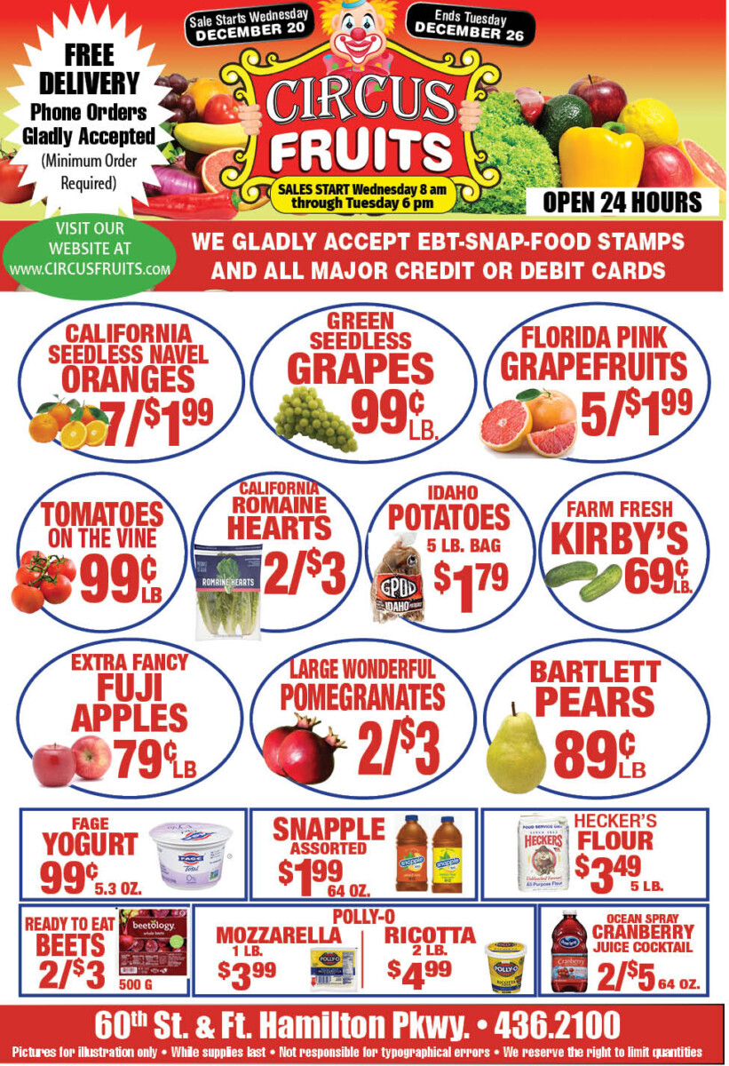 Circus Fruits Weekly