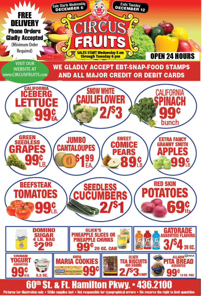 Circus Fruits Weekly