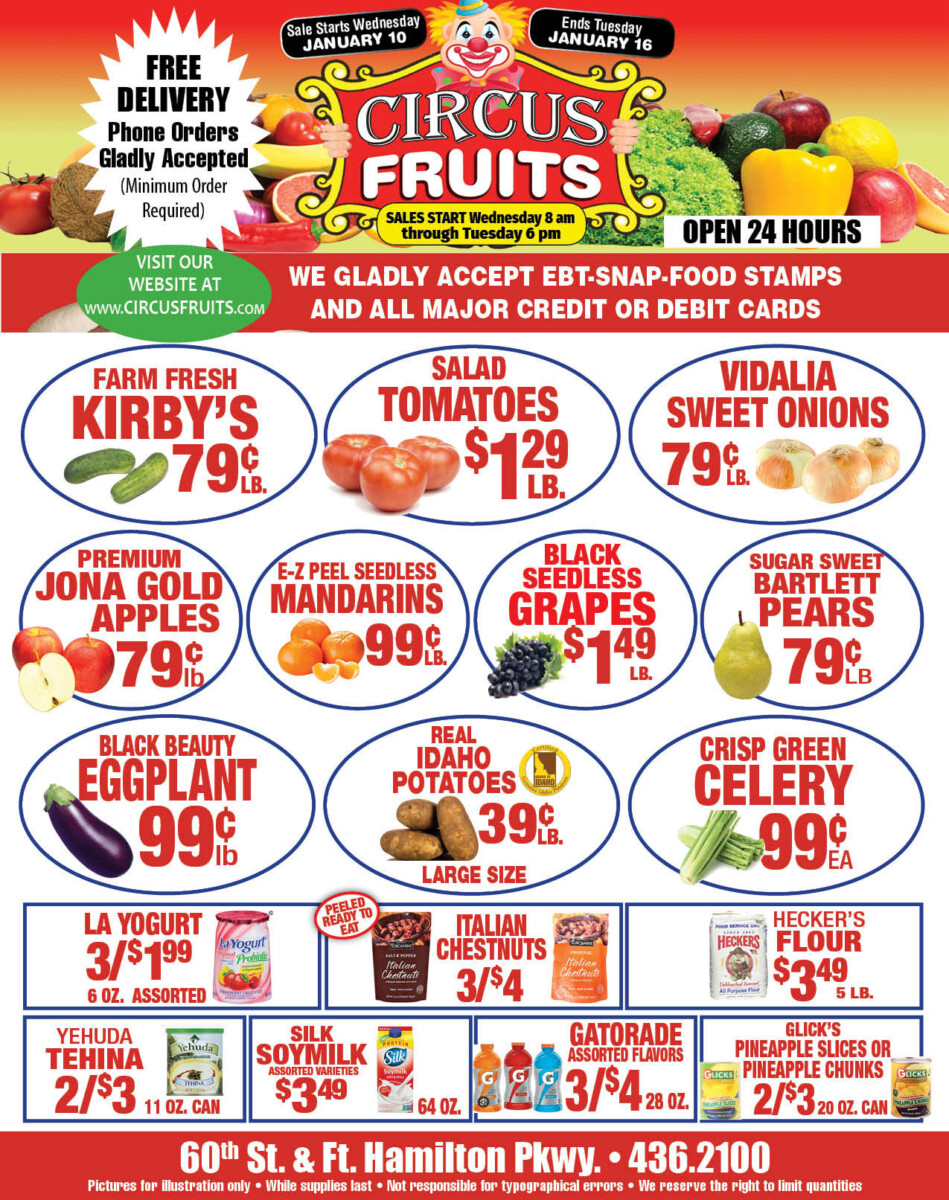 Circus Fruits Weekly
