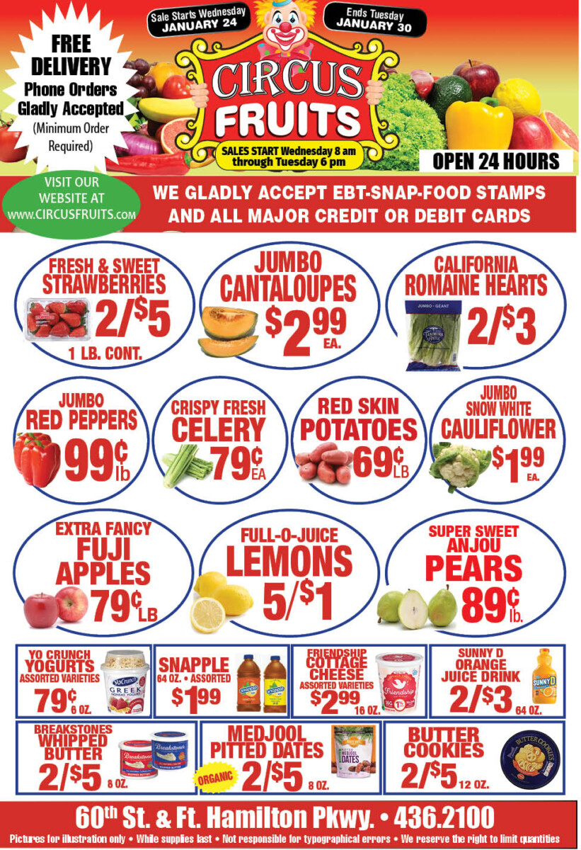 Circus Fruits Weekly