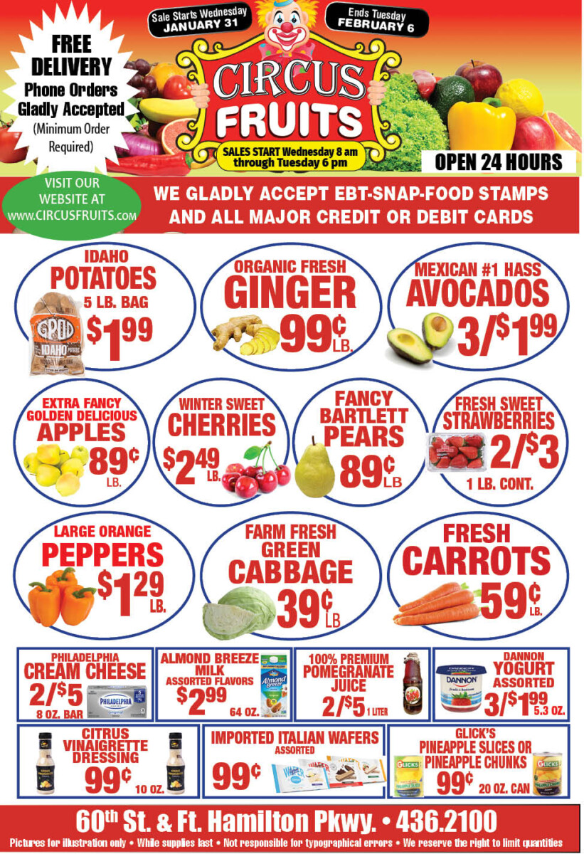 Circus Fruits Weekly