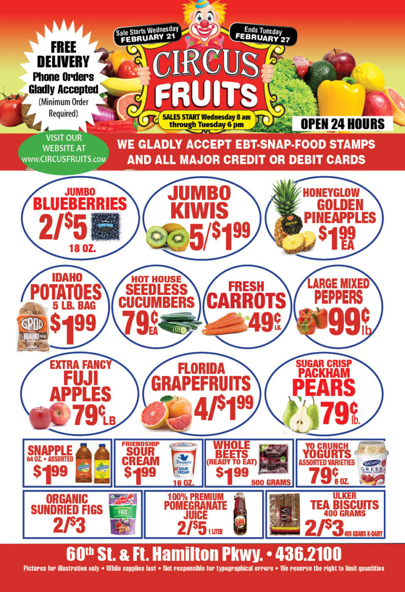 Circus Fruits Weekly