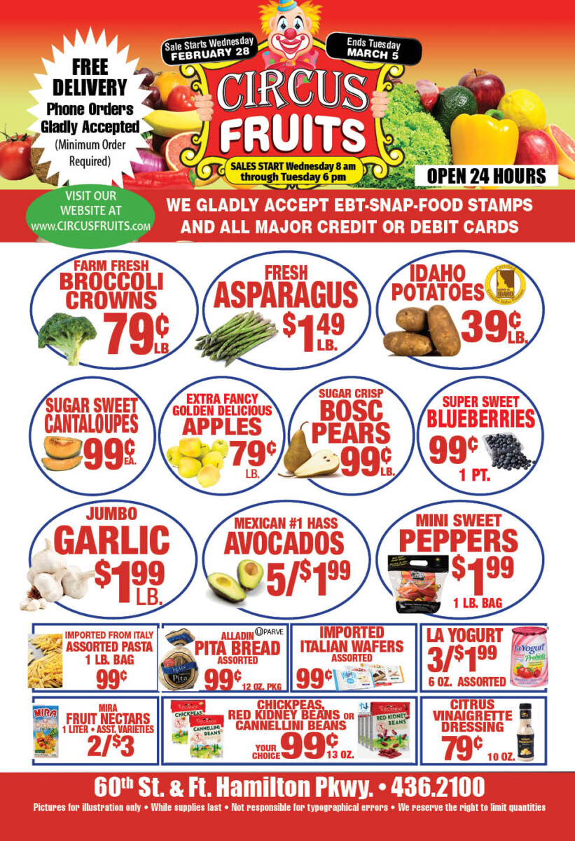 Circus Fruits Weekly