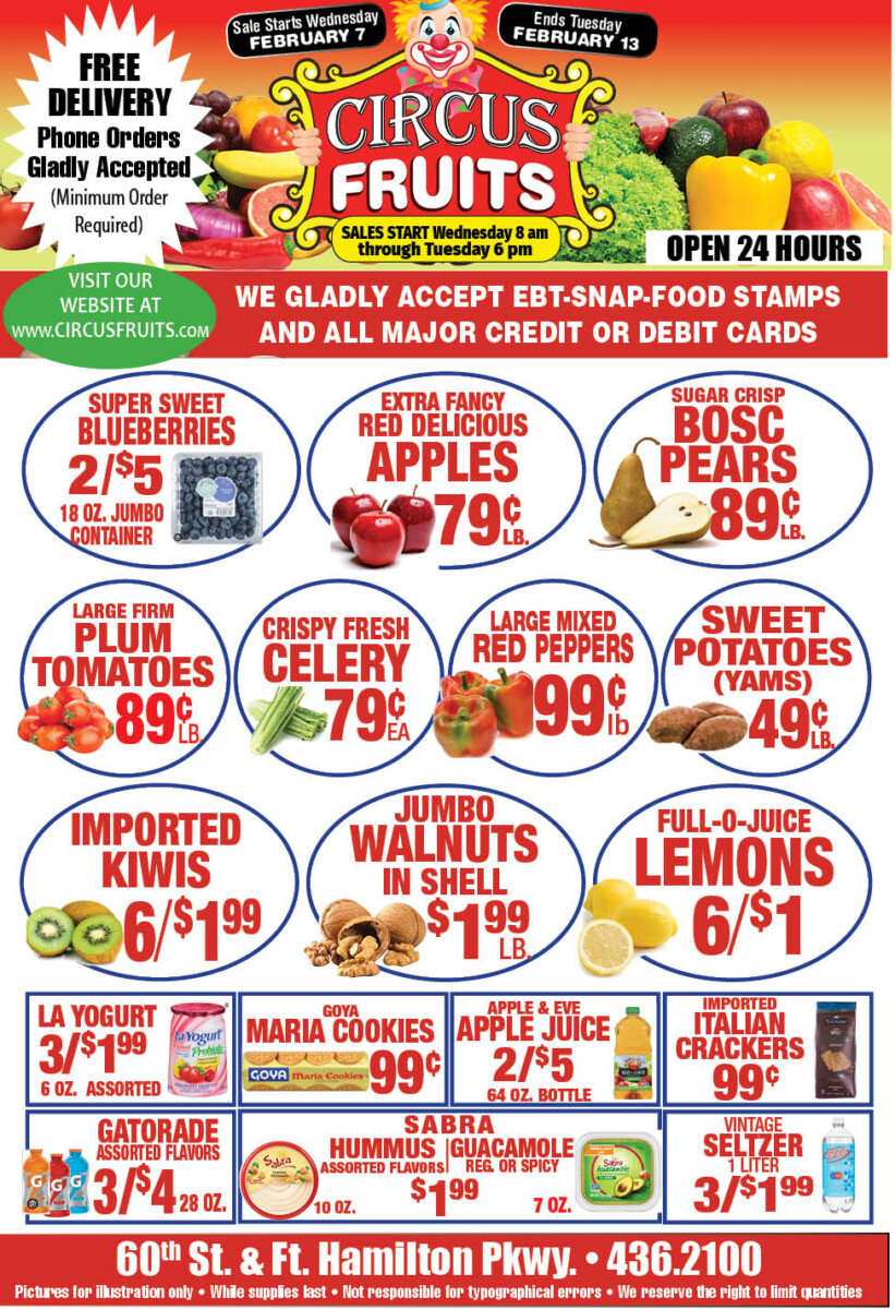 Circus Fruits Weekly