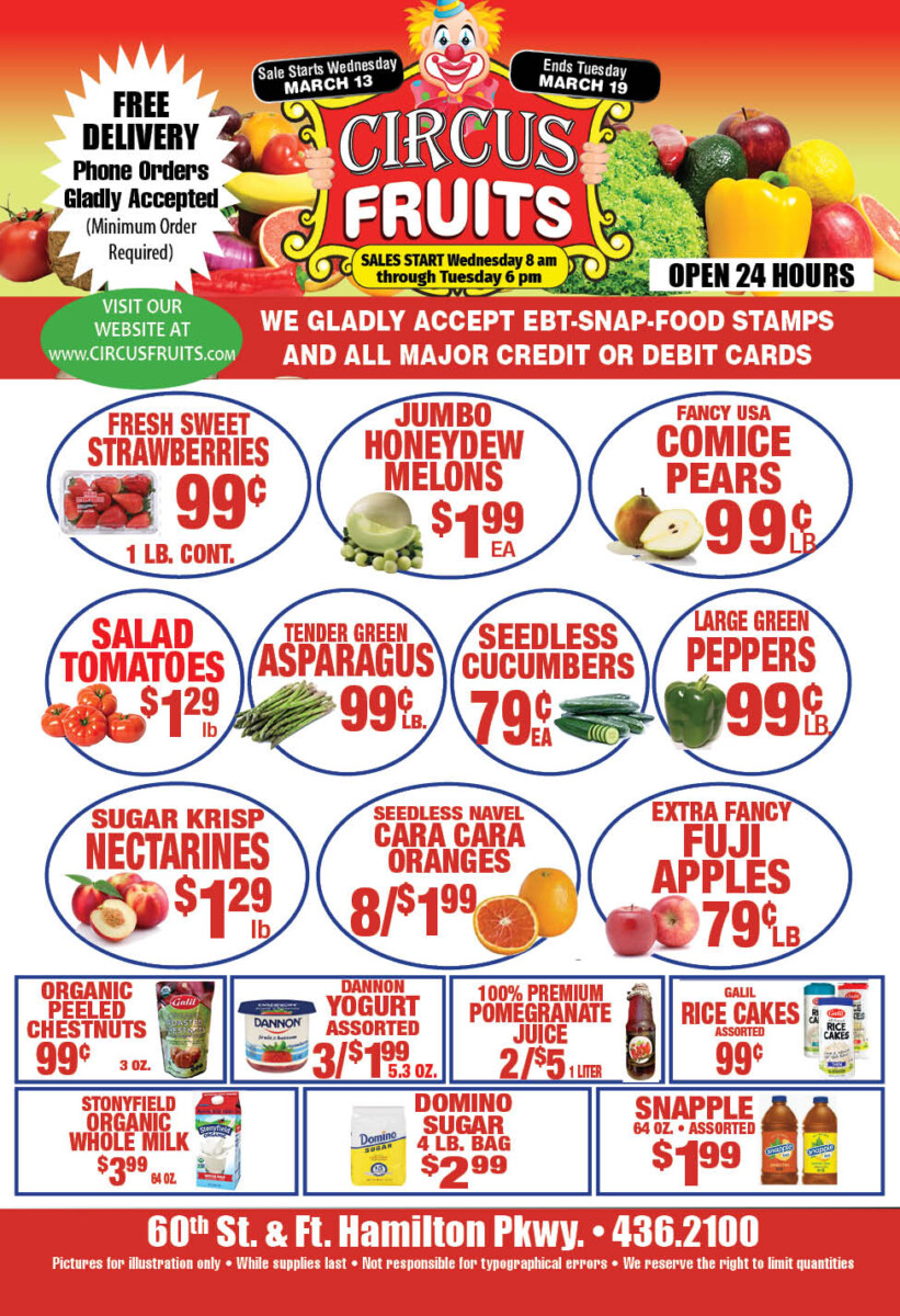 Circus Fruits Weekly