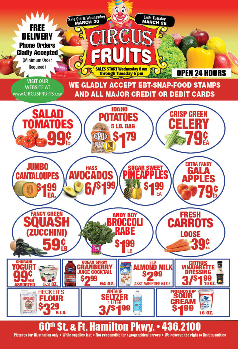 Circus Fruits Weekly