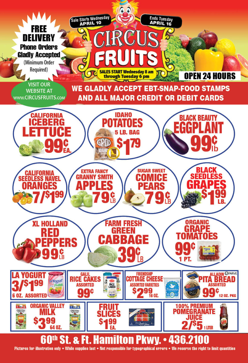 Circus Fruits Weekly