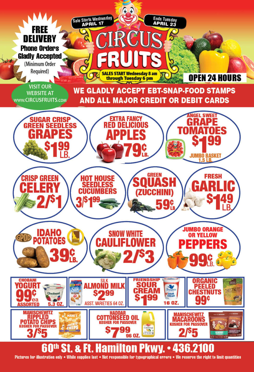 Circus Fruits Weekly