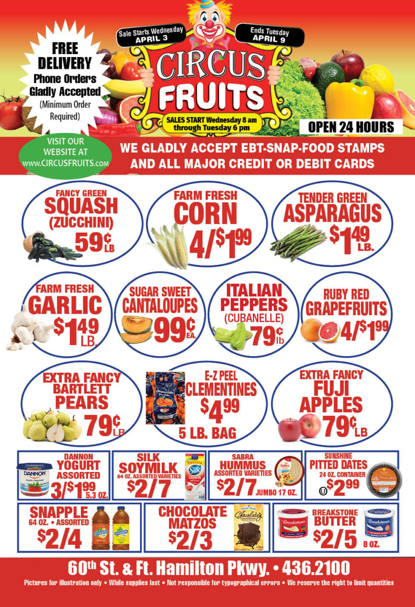 Circus Fruits Weekly
