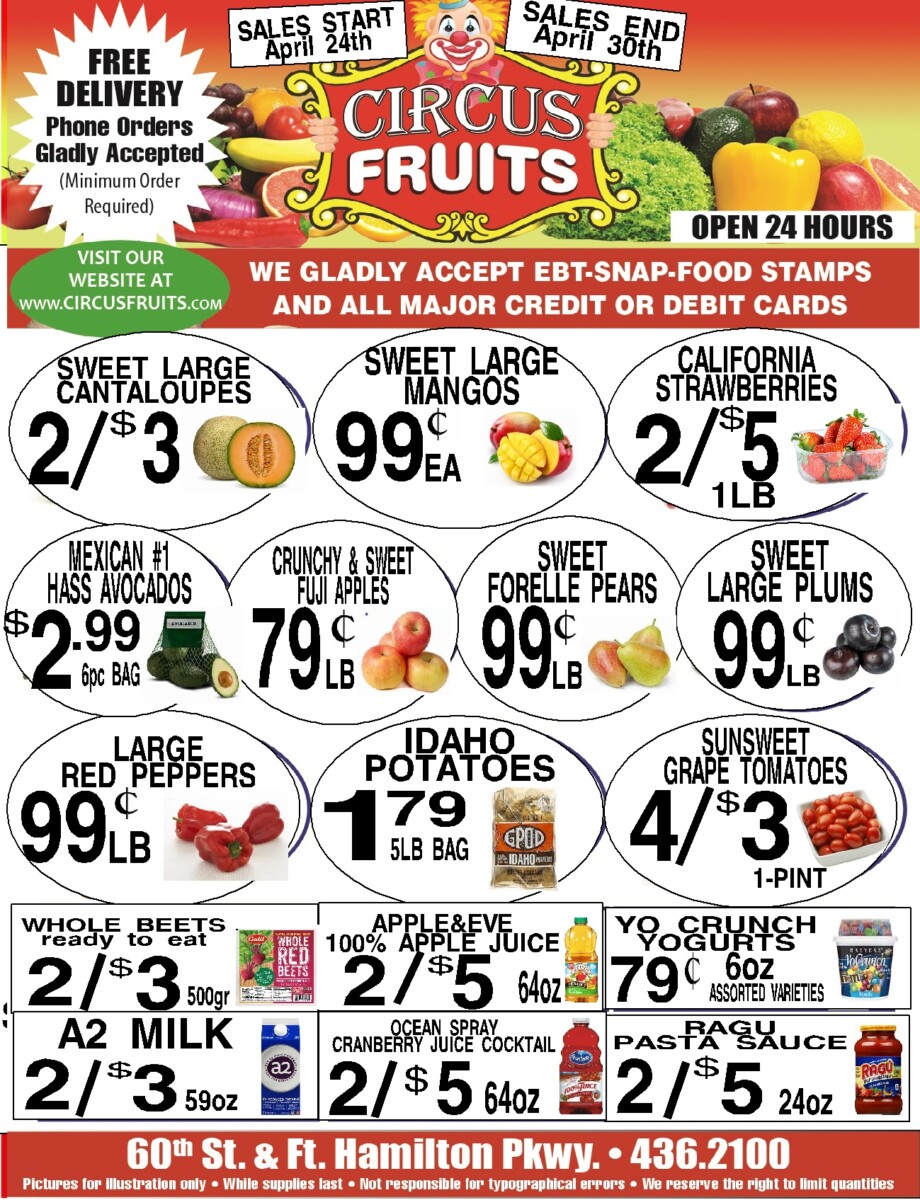 Circus Fruits Weekly