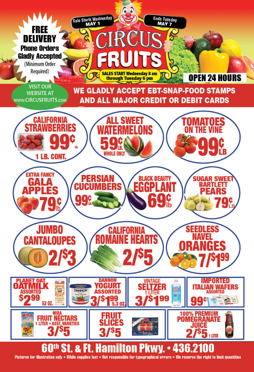 Circus Fruits Weekly