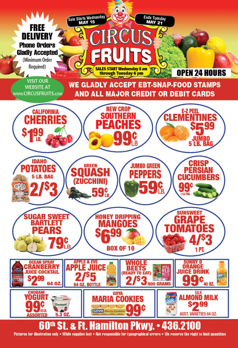 Circus Fruits Weekly