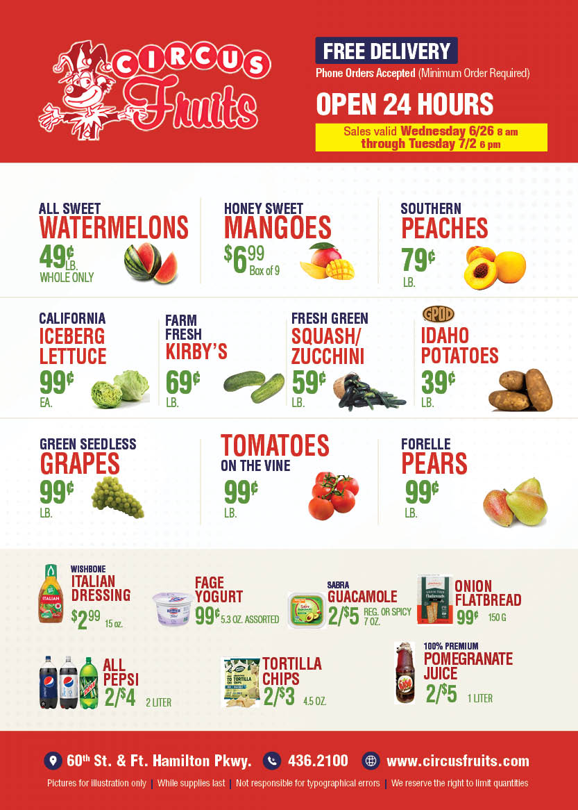 Circus Fruits Weekly