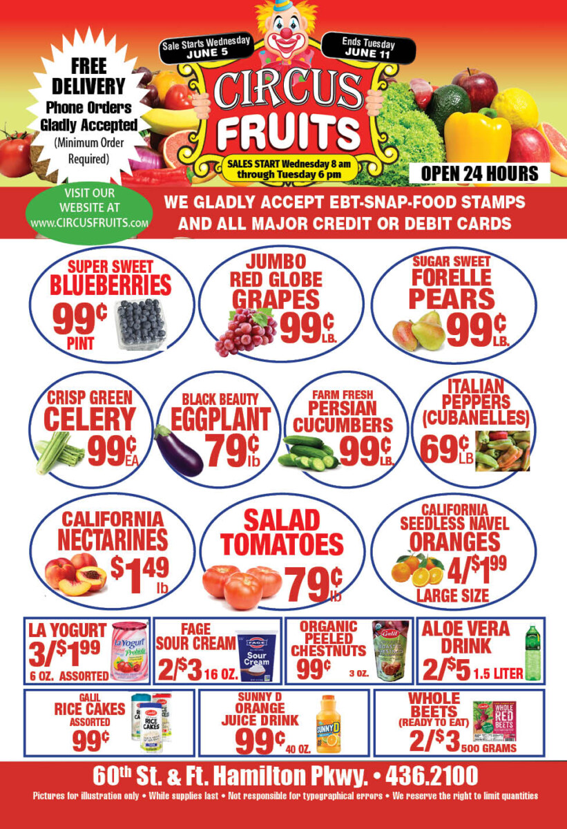 Circus Fruits Weekly