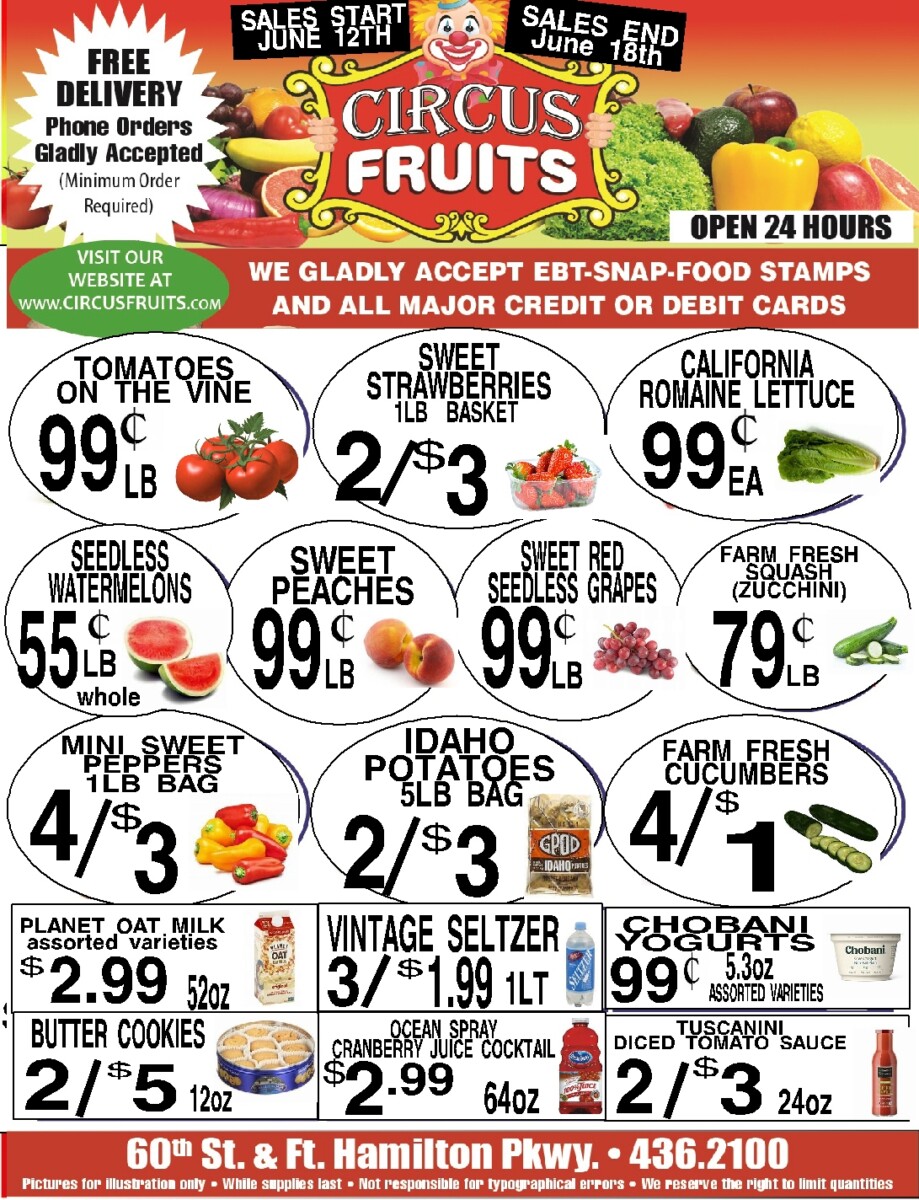 Circus Fruits Weekly