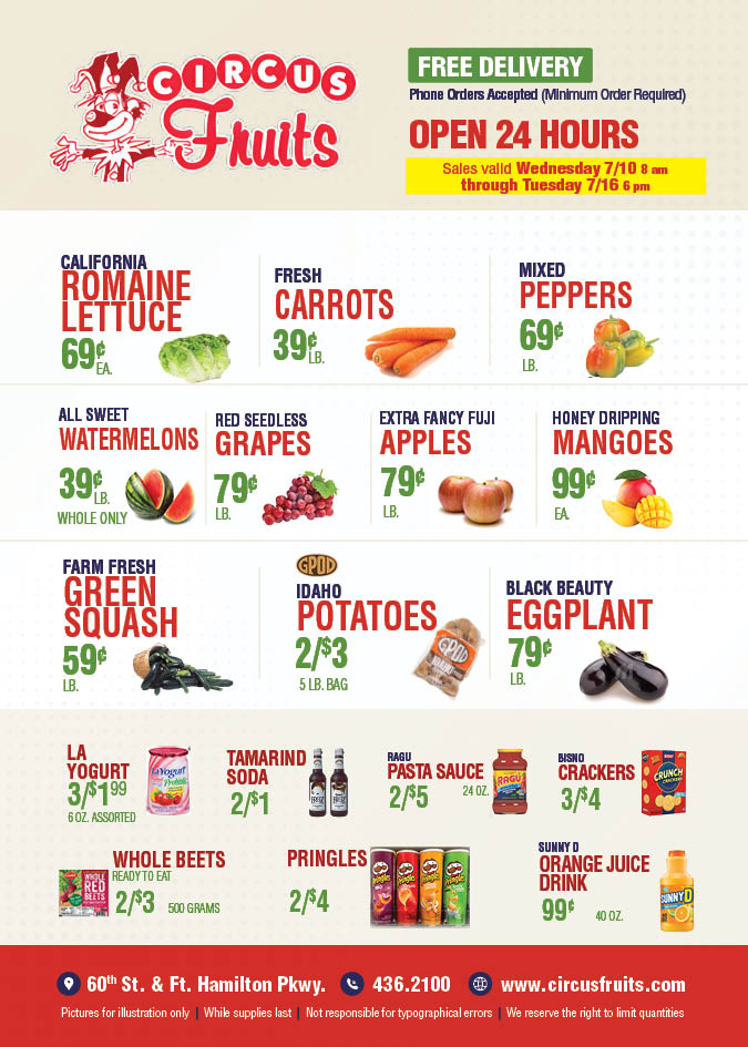 Circus Fruits Weekly