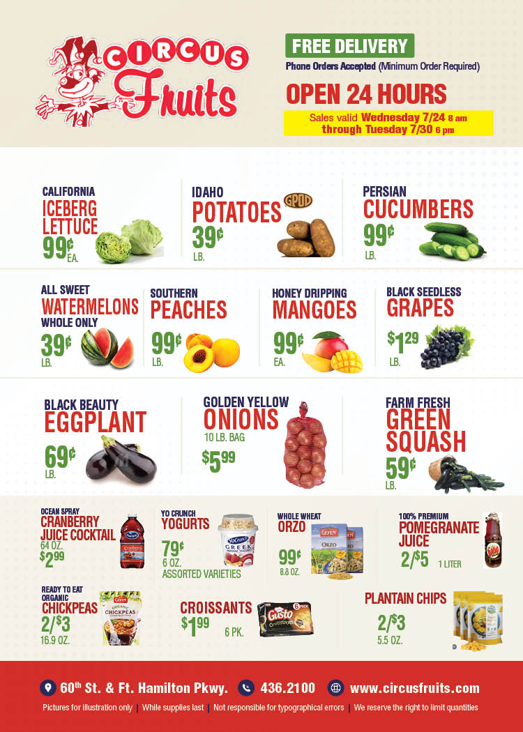 Circus Fruits Weekly