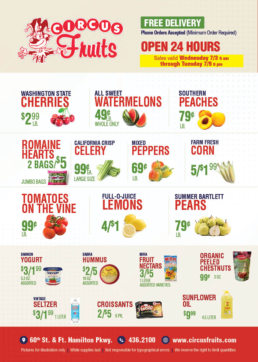Circus Fruits Weekly