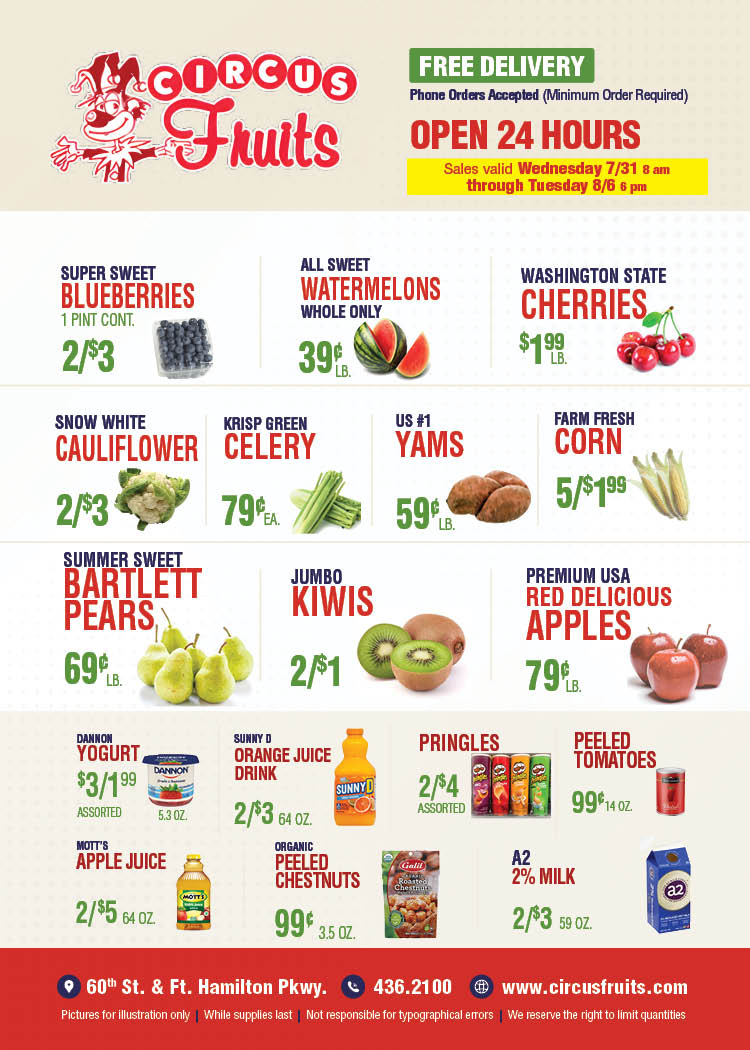 Circus Fruits Weekly