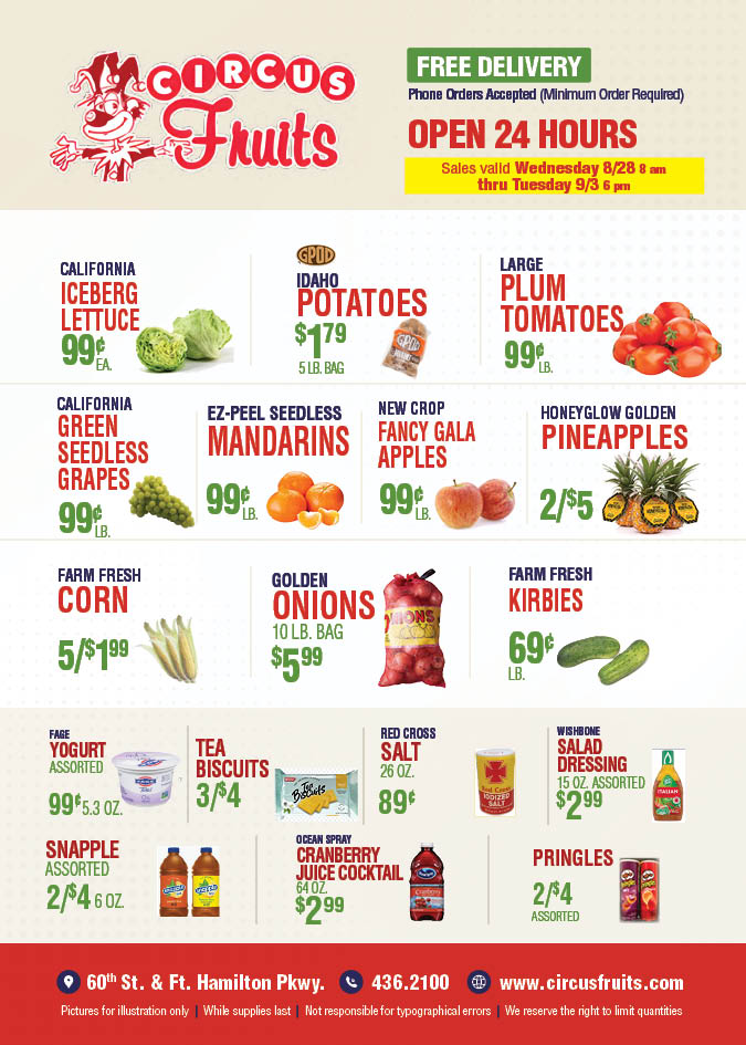 Circus Fruits Weekly