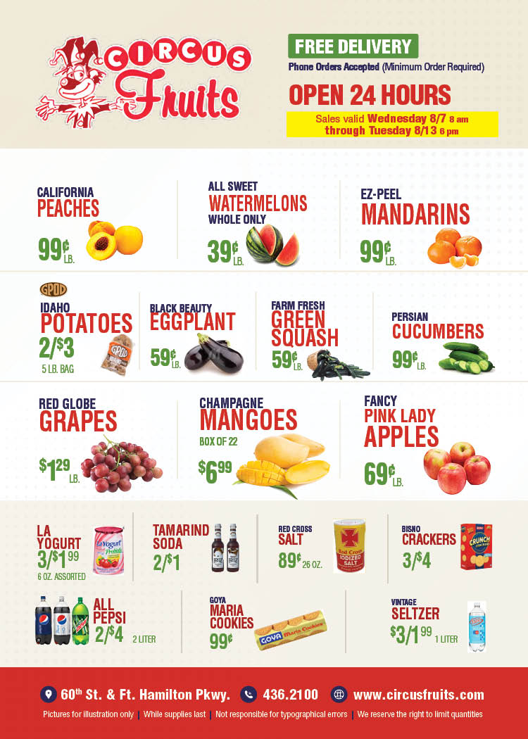 Circus Fruits Weekly