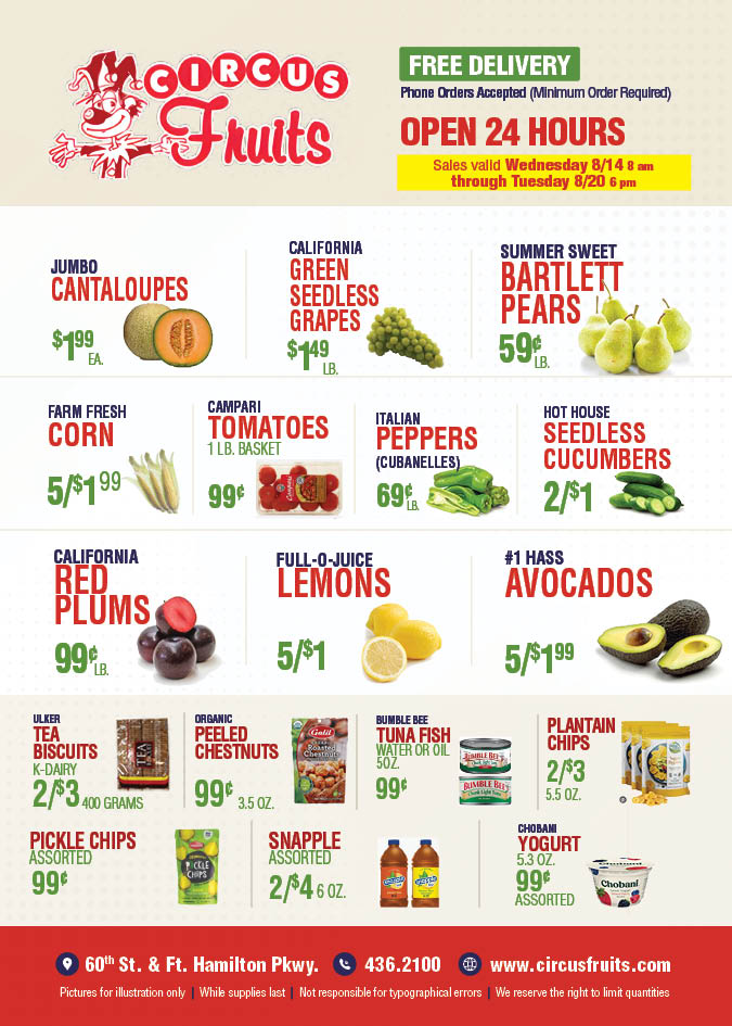 Circus Fruits Weekly