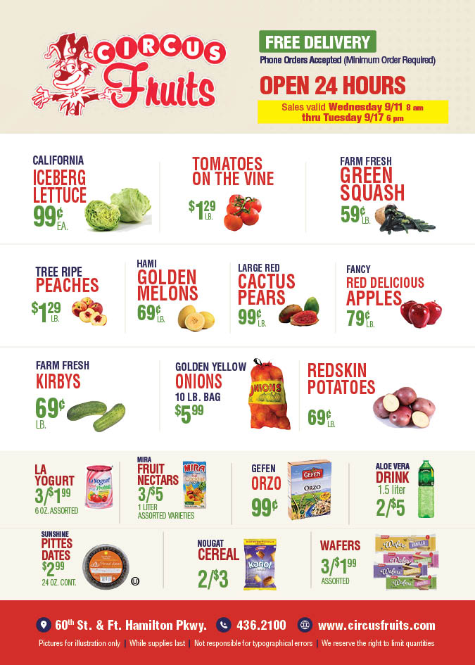 Circus Fruits Weekly