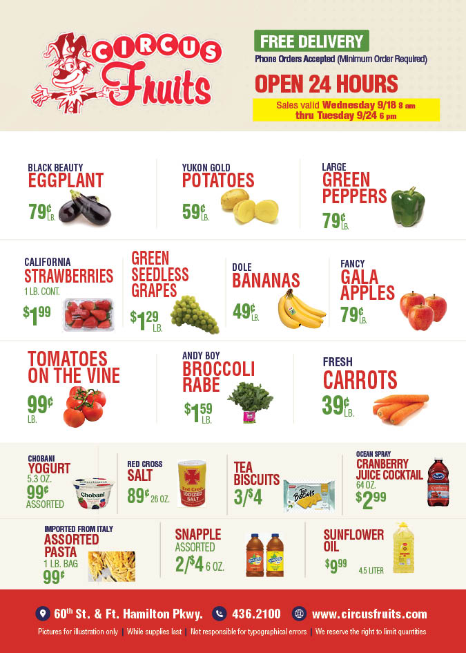 Circus Fruits Weekly