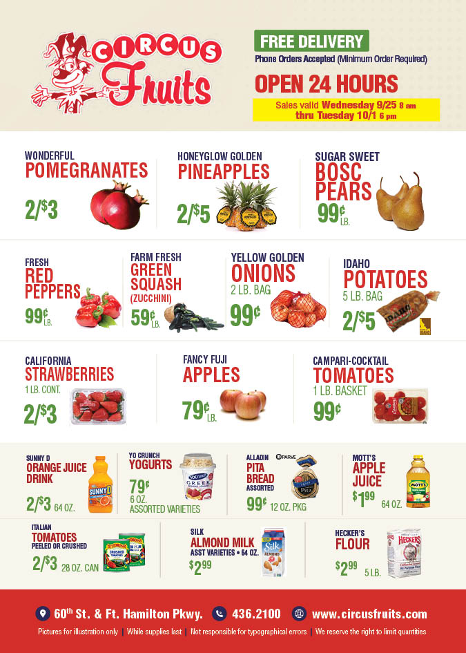 Circus Fruits Weekly