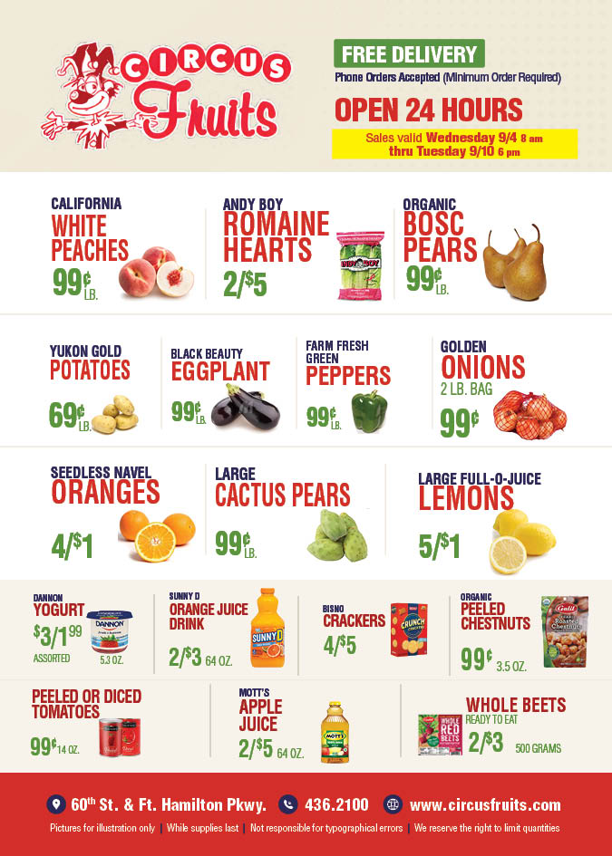 Circus Fruits Weekly