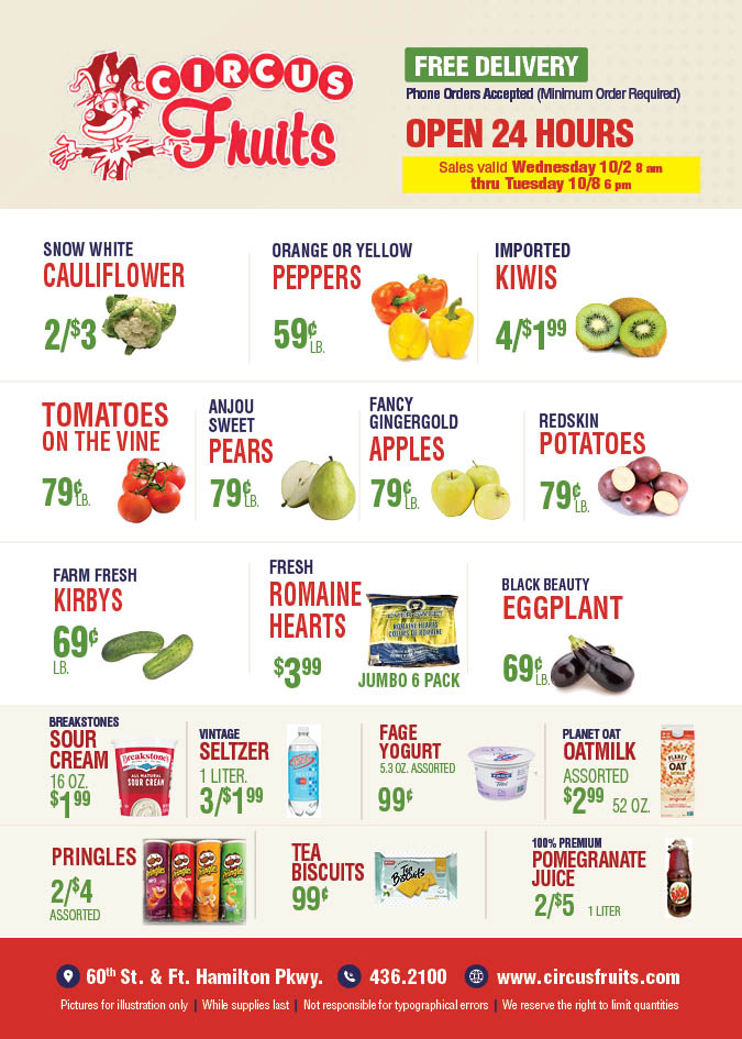 Circus Fruits Weekly