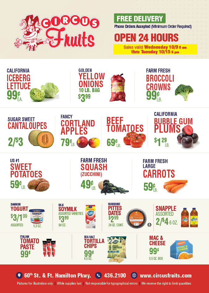 Circus Fruits Weekly