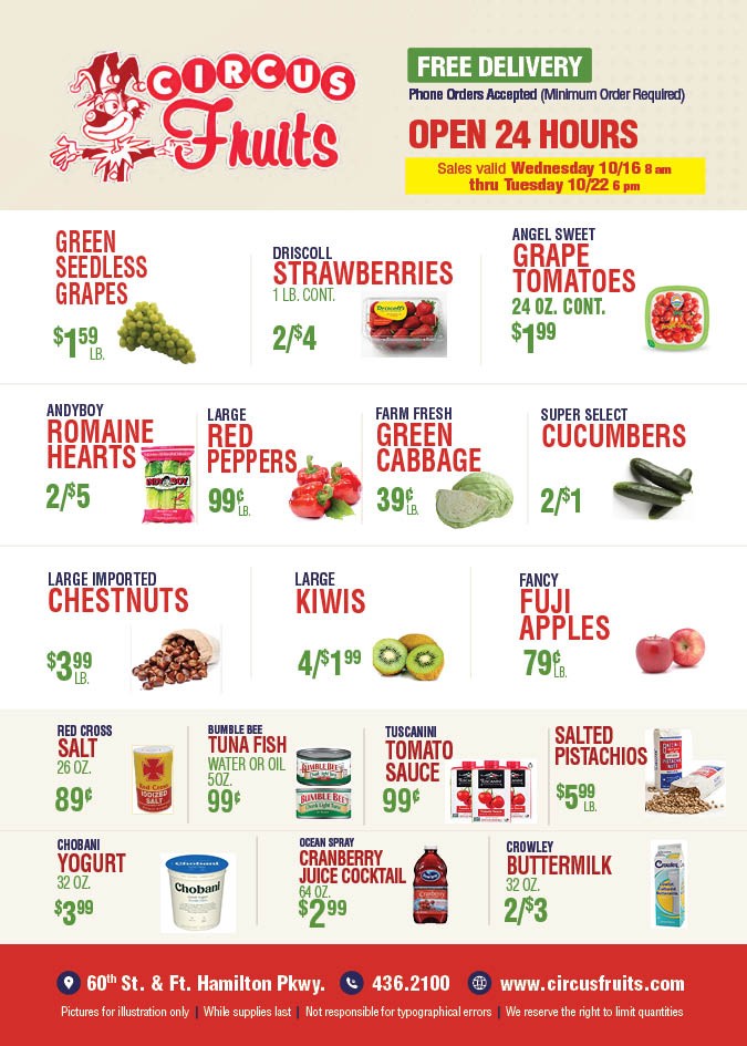 Circus Fruits Weekly