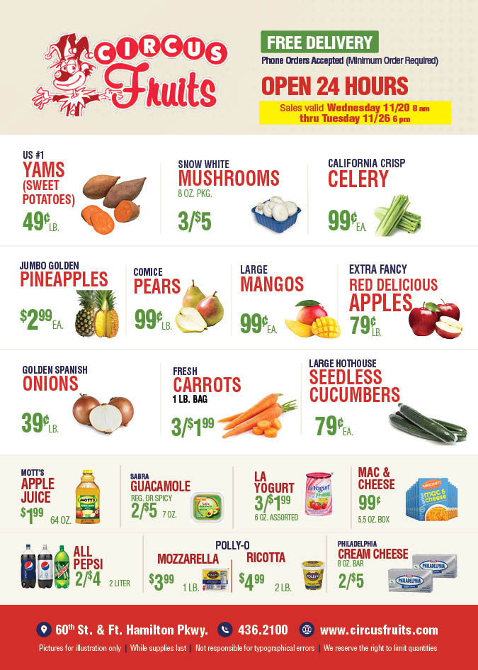 Circus Fruits Weekly