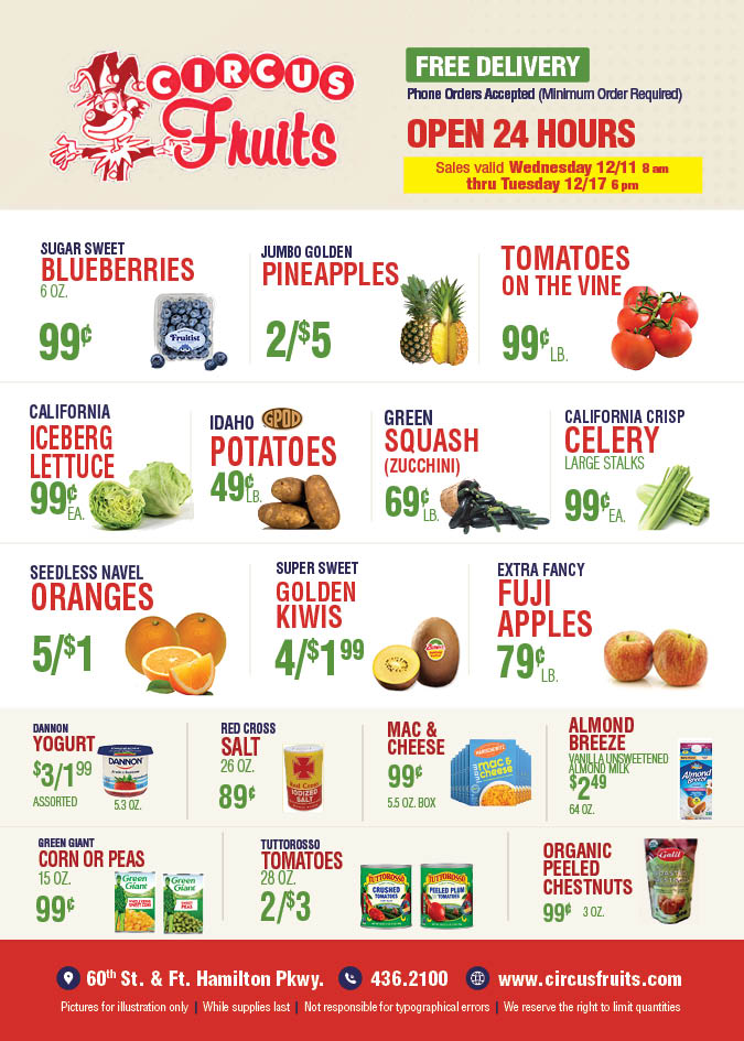 Circus Fruits Weekly