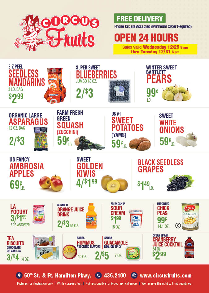 Circus Fruits Weekly