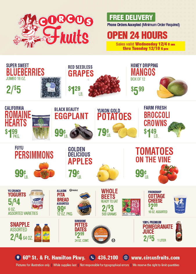 Circus Fruits Weekly