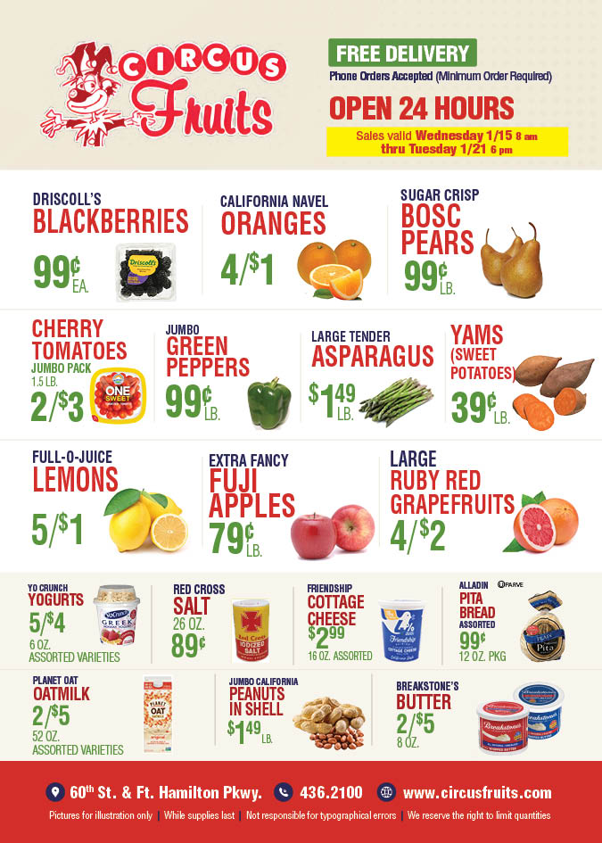 Circus Fruits Weekly