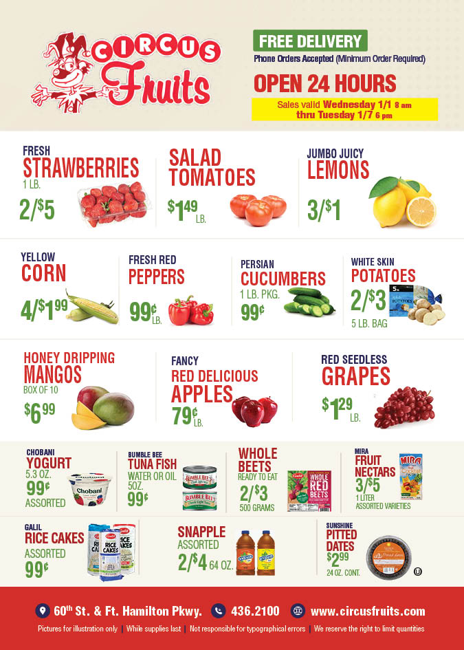 Circus Fruits Weekly