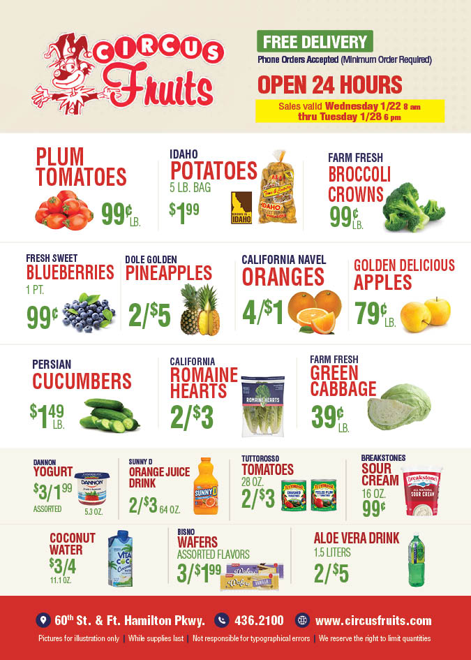 Circus Fruits Weekly