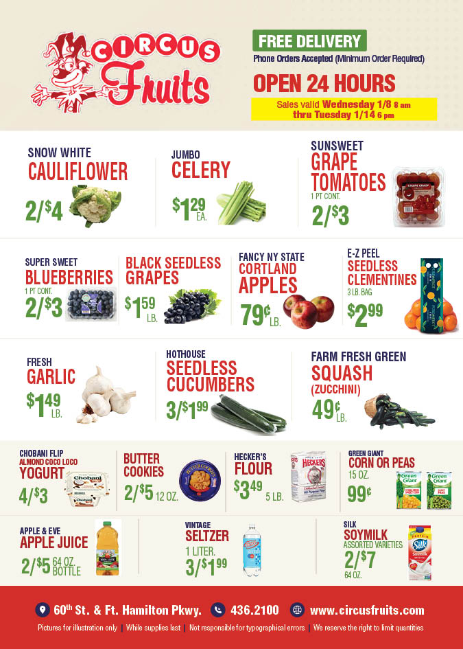 Circus Fruits Weekly