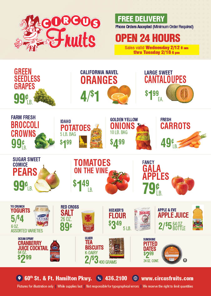 Circus Fruits Weekly