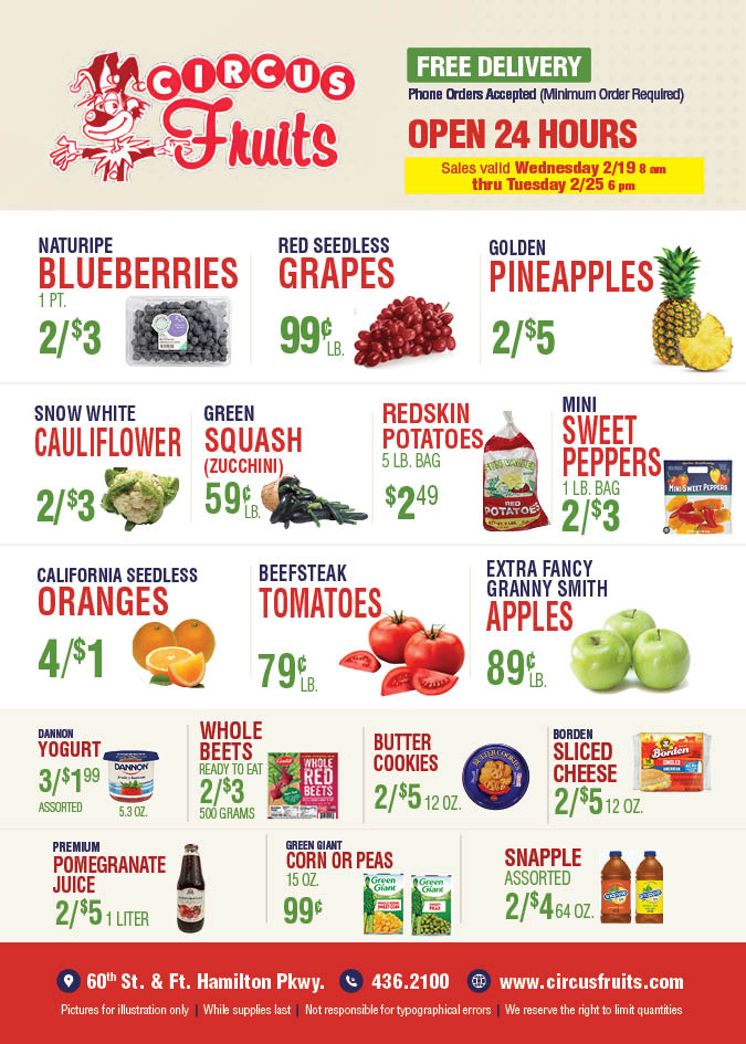 Circus Fruits Weekly